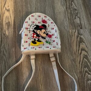 Disney Minnie Mouse Backpack - White and Red